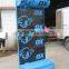 heavy duty metal display stand use for tools with LED light