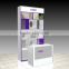 elegant wooden cosmetic store wall display shelf and showcase for sale