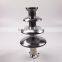 4 tiers stainless steel electrics chocolate fountain machine