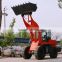 Shandong machinery wheel loader tractor with farm attachments backhoe typr loader 2000kg