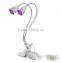 Led Grow Light, 10W Desk Clip Lamp with 360 Degree Flexible Gooseneck and Double on/off Switch for Indoor Plants
