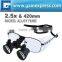 2.5x Flip-Up Galilean Style Dental Surgical Medical Binocular Loupes Frame Nickel Alloy 420mm Loupe