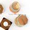 Faceted wooden coasters