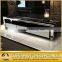 Modern silver mirror tv stand with 20mm marble top