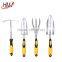Digging hand tools names of carbon steel garden tool set