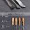 12PCS professional wood rock breaker chisel round chisel set carvers graving knife kit