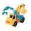 2015 hot icti audited plastic truck crane toy for kids gift,funny self-assembly educational crane toy from ICTI factory