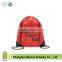 Black Nylon Drawstring Bag, Knapsack, Backpack.
