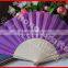 Custom printed round wholesale wood fan