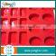 Homemade Craft DIY Soap Making Molds 12 Rectangle & 8 Oval Tray Silicone Mold