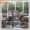 garden and home stone wall water fountains waterfalls artificial fiberglass garden rock water fountain
