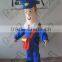 Little red backpack small eyes postman pat mascot cartoon costume