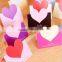 latest design heart shape handmade greeting card folded wedding invitation cards 2017