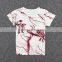 2017 latest design casual pattern 3d printing boys shirt for 8years old kids
