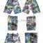 mens drawstring beach pants with crazy pattern