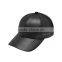 Custom Design Leather Black Sample Free Baseball Caps