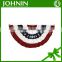 custom printing 300 D polyester JOHNIN made USA election using pleated full fan American flag banners