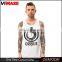 mans cotton personalized custom stringer printing tank top