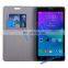 Dual-color Maze Pattern Flip Stand PC+PU Leather Case for Samsung Galaxy Note 4 N910 with Card Slots