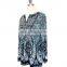 Front Embroidery and Paisley Print Komono Blouse For Women