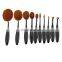 lowest price 10 PCS Toothbrush Style Handle Makeup Brush Eyebrow Brush Set
