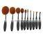 lowest price 10 PCS Toothbrush Style Handle Makeup Brush Eyebrow Brush Set