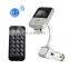 Drop Shipping Bluetooth Car MP3 Player,5V 2.1A USB Car Charger,Univeral FM Transmitter With Remote Controller for Mobile Phone