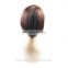 Color #4 virgin Brazilian remy Human Hair short bob lace front Wig for black women
