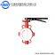 D71F-10C PTFE lined seal cast iron wafer lever butterfly valve