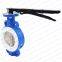 Bundor 2-8 Inch PN16 PTFE Seated Butterfly Valve Price Wafer Butterfly Valve