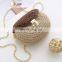 Yarncrafts Handmade metal chain round and oval vintage women bag crochet handbag Crossbody bag