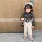 4097/2020 Newest high quality mink cashmere all-match girl stripe top winter fashion warm kids clothes