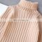 Children's mid-length sweater Girls 2020 spring and autumn new sweaters Trendy split bottoming shirts