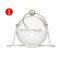 Acrylic Transparent Handbag Slippers Set Ladies Female Round Ball Purse and Matching shoes Set rhinestones slipper sandals