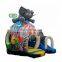 paradise elephant inflatable bouncer jumping bouncy castle bounce house with slide