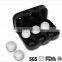 wholesale custom FDA approved food grade 6 cavity ball cube ice tray pack silicone