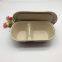 850ml 2 compartment Bagasse Container Pack of 500 Burrito Bowl with Lid