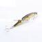 High quality 10cm/8.6g 5 colors AD-sharp treble hook carbon steel 2X class strength minnow fishing lure