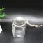 120ml clear glass material square candle jars / bottles / holders