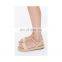 Attractive design with different colors women ankle strap wedges heel platform sandals shoes(sandalias mujer)