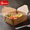 Wholesale price disposable Fast food paper bento box for restaurant