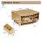 70 Capacity 2-tier Bamboo Coffee Pod Holder Storage Organizer with Drawer for K-Cups Pods Organizer For Coffee Station