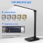 LED Desk Lamp with Wireless Charger, USB Charging Port, 12W Eye-Caring Desk Lamps for Home Office, Desk Light with 5 Lighting Modes & 7 Brightness Levels,Touch Table Lamp with 30/60 Mins Timer(Black)