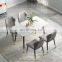 new italian white black marble rectangular modern luxury designs top dining room tables marble dining table