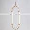 Elliptical Double Row Chandeliers for Indoor Bedroom Living Room LED Pendant Light Office and Hotel Ceiling Hanging Lamp
