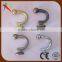 Pair Of Quality Curtain Tie Back, Hold Backs Black Chrome Brass Metal Screw Hooks                        
                                                Quality Choice