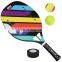 rainbow multi-colored pro carbon fiberglass quick sand beach tenis fabric racket/tennis racquet