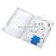 Custom made Flame retardant Optic Connect Termintion Box FTTH 1 PORT 2 core Duplex Fiber Optic Face Plate