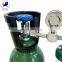 Compressed 40L Oxygen Gas Cylinders, Steel High Salon De Oxigeno with QF-2 Chrome Valve Customized 219/232(mm) 1210/1335(mm)