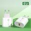 Best Selling 5V 2A QC 3.0 Fast Charger 1 USB Port US EU Plug Travel Wall Charger Adapter for Mobile Phone